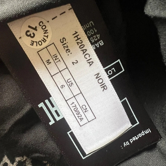 ba&sh Acia Printed Metallic Fil Coupé Georgette Mini Dress Size 2 - Picture 10 of 12